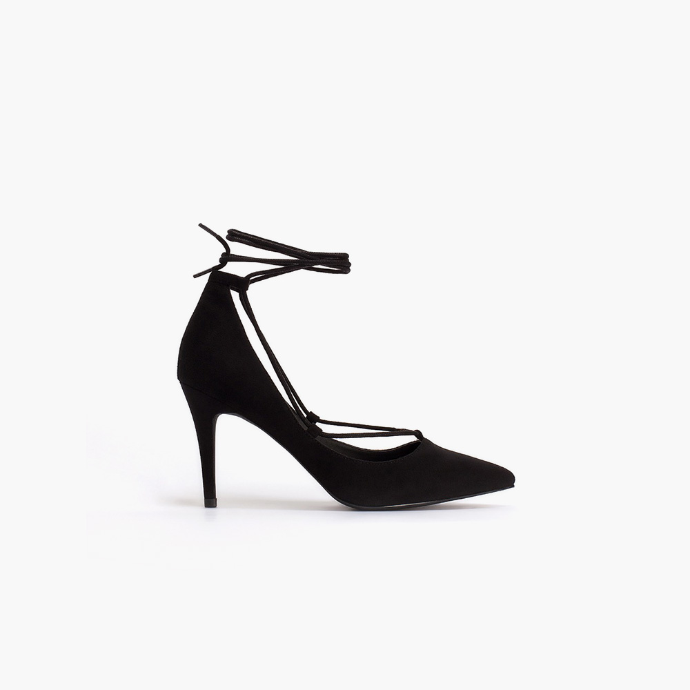 Pointy Lace Up Pump - Image 2