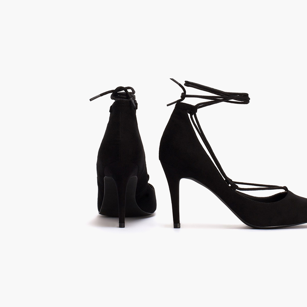 Pointy Lace Up Pump - Image 3